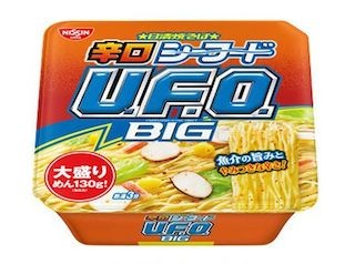 "やみつきな辛さ! "の「日清焼そばU.F.O.辛口シーフードビッグ」発売