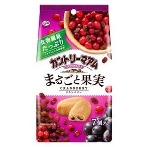 不二家、「カントリーマアムまるごと果実(アップル)」など2品を発売