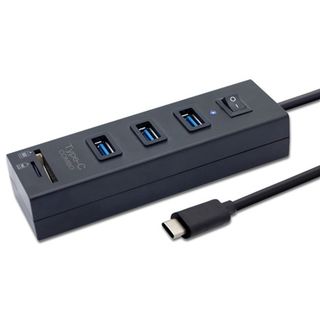 アイネックス、メモリカードリーダを搭載したUSB Type-C対応USB 3.0ハブ