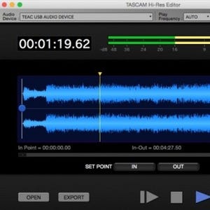 ハイレゾ変換/編集が可能な「TASCAM HI-RES EDITOR」、Mac版を配信開始