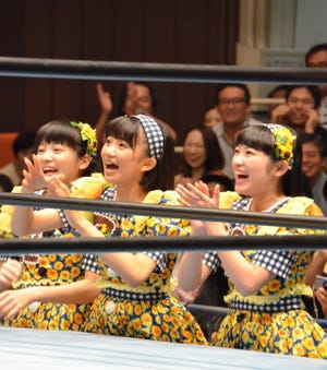 私立恵比寿中学、プロレスのセコンド役に大興奮!「いつか出てみたい」