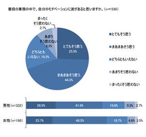 ITエンジニアのやる気を左右する環境、男性は専門性、女性は人間関係