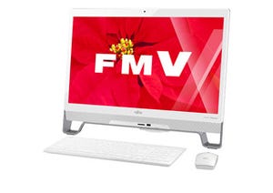 富士通、Windows 10 Home搭載の23型液晶一体型PC「ESPRIMO FH52/W」