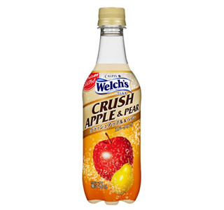 炭酸×果汁の「Welch's」クラッシュシリーズにりんご&洋なし味が登場