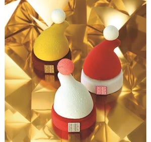 FAUCHON、ルージュ色のブッシュドノエルなどクリスマスケーキの予約開始