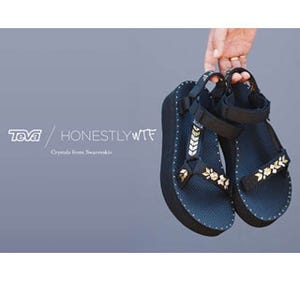 Teva、スワロフスキー社製クリスタルのDIYキット付きサンダルを発売