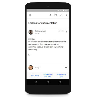 Google、「Inbox by Gmail」に返信文を提案する新機能「Smart Reply」追加