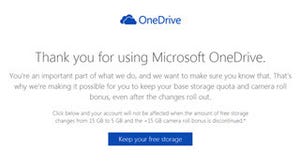 MS、「ストレージを返せ」の声に応えOneDriveの無料容量を15GBで維持可能に