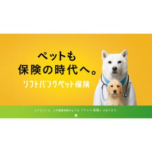 ソフトバンク、愛犬・愛猫の診療費を一部補償するペット保険提供開始