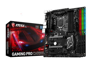 MSI、ヒートシンクにカーボン素材を採用したZ170ゲーミングマザーボード