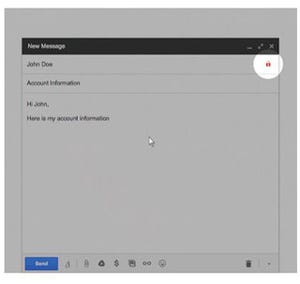 Gmail、暗号化されていないメールに警告アイコン表示