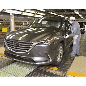 マツダ「CX-9」北米向け新型クロスオーバーSUV、広島の本社工場で生産開始