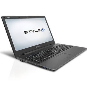 iiyama PC「STYLE∞」、Win 7 Proを搭載した15.6型エントリノートPC