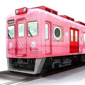 南海電鉄7100系「めでたいでんしゃ」鯛がモチーフの観光列車を加太線に導入