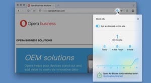 OperaがPC用ブラウザに広告ブロック機能、ネイティブ実装で高速に動作