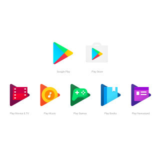 Google、「Google Play」シリーズアプリのアイコンをリニューアル