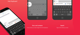 米Microsoft、iOS用の「Hub Keyboard」リリース