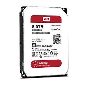 ロジテック、8TB容量の「WD Red」採用ヘリウム充填HDD