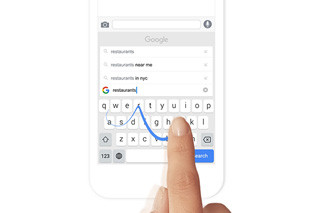 米Google、グーグル検索を統合したiOSキーボード「Gboard」公開