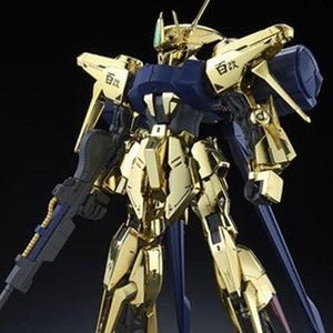 「百式改」が初ガンプラ化、輝く光沢ゴールドメッキで「百式」とコンパチ