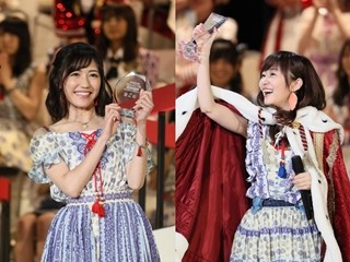 指原史上初の連覇、こじはる卒業、3位に珠理奈 - "第1党"は2年ぶりAKB48