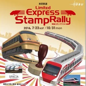 東武鉄道で2種類のスタンプラリー実施 - 電車にちなんだグッズをプレゼント