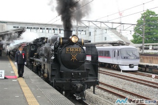 西武秩父駅「SLパレオエクスプレス」8/27入線に合わせ臨時レッドアロー運転