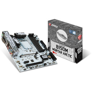 MSI、B150搭載で白迷彩柄のマイクロATXマザー「B150M MORTAR ARCTIC」