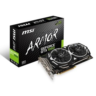 MSI、GeForce GTX 1060を搭載するOC版の軽量型グラフィックスカード