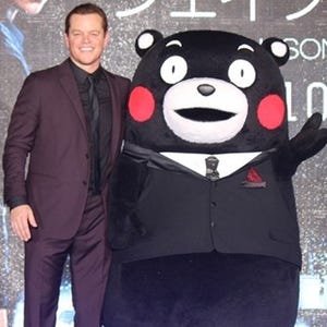 マット･デイモン、9年ぶり来日! くまモンと日米"人気モン"共演実現