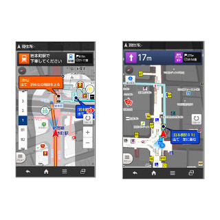 「ドコモ地図ナビ」がバージョンアップ - 徒歩ルートがより丁寧に