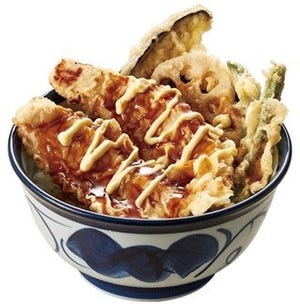 天丼てんや「黒マヨ鶏天丼」発売--マヨネーズに合わせた黒いものの正体は…