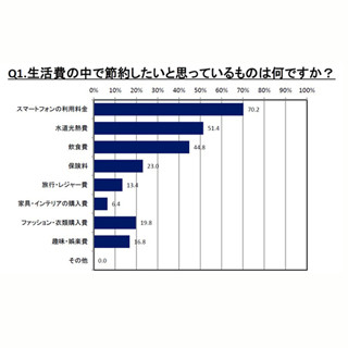 女性が節約したいと思っている生活費、1位は?