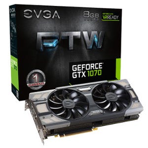 EVGA、独自クーラー採用のGeForce GTX 1070搭載グラフィックスカード