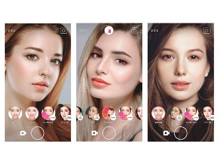 LINE、画像加工でメイクを楽しめるアプリ「LOOKS」 - コスメの購入も可能