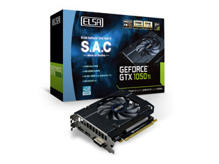 ELSA、シングルファンの静音クーラーを搭載したGTX 1050 Ti/1050カード