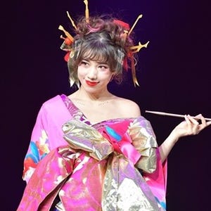 仲里依紗、セクシーな花魁姿を披露! 色気漂うランウェイで悩殺