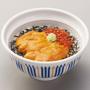 なか卯の海鮮シリーズ第4弾「生うに丼」発売! 天然いくらに生うにたっぷり