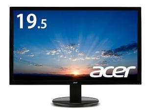 日本エイサー、サブディスプレイに適した省スペース設計の19.5型液晶