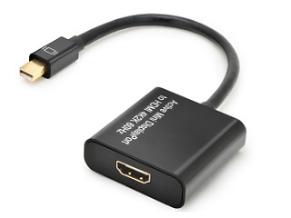 センチュリー、4K/60Hz対応のMini DisplayPort to HDMI変換アダプタ