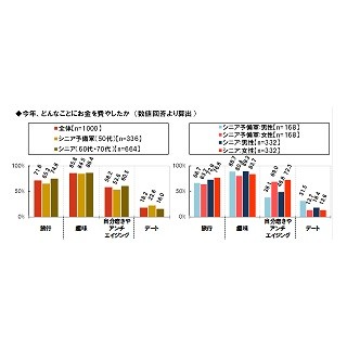 シニアが今年最もお金を費やしたことは?