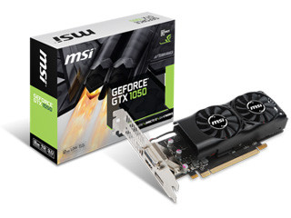 MSI、ロープロファイル仕様のGeForce GTX 1050搭載グラフィックスカード