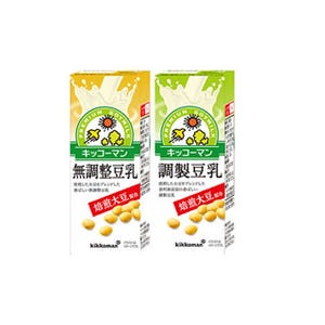 キッコーマン、炒った大豆が香る「焙煎大豆 無調整豆乳」など発売