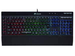 CORSAIR、3ゾーンで発光するマクロ機能搭載キーボードや85gの軽量マウス