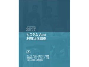 ファイルメーカー、「FileMakerカスタム App利用状況調査2017」を発表