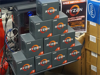 秋葉原にAMDファンが集結 - 「RYZEN 7」シリーズの深夜販売を実施