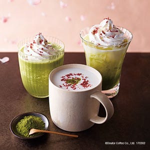 エクセルシオールカフェに桜を使った抹茶ラテやパニーニなど春メニュー登場