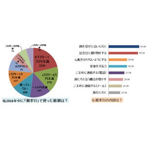 1年間で親孝行に使ったお金は?