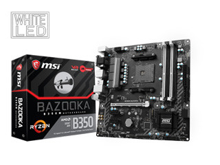 MSI、AMD B350搭載で税別11,480円のマイクロATXマザー「B350M BAZOOKA」