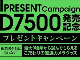 ニコン「D7500」発売記念、選んでもらえるプレゼントキャンペーンを開催